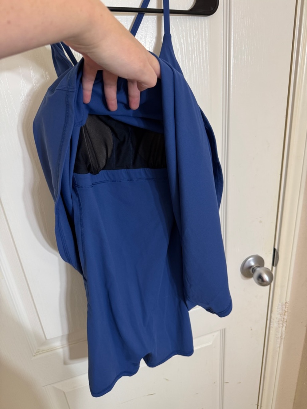 Halara SoftlyZero Plush Molded Cups Low Support Blue Active Wear Dress M NWT - Picture 12 of 12